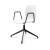 Noom 50 Polypropylene Swivel Chair w/Metal Spoke Legs & Arms