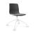 Noom 50 Polypropylene Swivel Gaslift Chair w/Castors