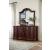 Cherry Grove Rectangular Wood Shell Crown Landscape Mirror