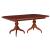 Cherry Grove Rectangular Wood Extendable Pedestal Dining Table