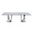 Adelle Rectangular Glass Dining Table