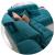 Alpine Fabric U-Shaped Sectional Sofa with Sleeper & Storage, Right Facing Armless Chair