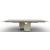 Twins Metal/Ceramic Rectangular Extendable Dining Table