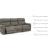 Starbot 3-Piece Polyester Power Reclining Sectional Sofa
