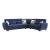 Armada Air Fabric Convertible L-Shaped Sectional Sofa