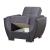 Armada Air Fabric/PU Convertible Sleeper Chair