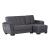 Armada Air Fabric/PU Convertible L-Shaped Lounge Sectional Sofa