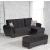 Armada Air Microfiber/PU Convertible L-Shaped Lounge Sectional Sofa