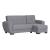 Armada Air Fabric Convertible L-Shaped Lounge Sectional Sofa