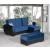 Armada Air Microfiber/PU Convertible L-Shaped Lounge Sectional Sofa