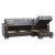 Armada X Microfiber/PU Convertible L-Shaped Lounge Sectional Sofa
