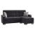 Armada X Microfiber Convertible L-Shaped Lounge Sectional Sofa