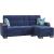 Armada X Microfiber Convertible L-Shaped Lounge Sectional Sofa