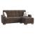 Armada X Microfiber Convertible L-Shaped Lounge Sectional Sofa