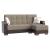 Armada X Fabric/PU Convertible L-Shaped Lounge Sectional Sofa