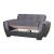 Armada Air Fabric/PU Convertible Loveseat