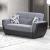 Armada Air Fabric/PU Convertible Loveseat