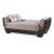Armada Air Fabric/PU Convertible Loveseat
