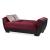 Armada Air Fabric/PU Convertible Loveseat