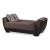 Armada Air Fabric/PU Convertible Loveseat