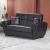 Armada Air PU Convertible Loveseat