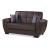 Armada Air PU Convertible Loveseat