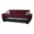 Armada Air Fabric/PU Convertible Sofabed