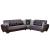 Armada Air Fabric/PU Convertible L-Shaped Sectional Sofa