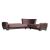 Armada Air Fabric/PU Convertible L-Shaped Sectional Sofa