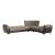 Armada Air Fabric/PU Convertible L-Shaped Sectional Sofa
