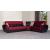 Armada Air Fabric/PU Convertible L-Shaped Sectional Sofa