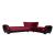 Armada Air Fabric/PU Convertible L-Shaped Sectional Sofa