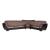 Armada Air Fabric/PU Convertible L-Shaped Sectional Sofa