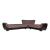Armada Air Fabric/PU Convertible L-Shaped Sectional Sofa