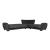 Armada Air Fabric Convertible L-Shaped Sectional Sofa