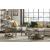 Baja II Wood/Metal Round Coffee Table