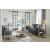 Solstice Demilune Glass/Wood Sofa Table
