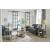 Solstice Oval Glass/Wood Coffee Table
