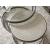 Hidden Treasures Round Glass/Concrete/Metal Nesting Coffee Table Set
