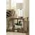 Amara Rectangular Travertine/Wood/Metal Coffee Table Set