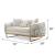 Alanya Tufted Fabric Living Room Set