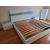 Alba MDF/Marble Platform Bed w/LED Headboard, Queen Size