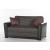 Alfa Fabric/PU Storage Sleeper Loveseat