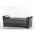 Alfa Fabric/PU Storage Sleeper Loveseat