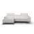 Alice Premium Leather Left Hand Facing Sectional