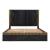 Allure King Size Bed with Fabric Upholstered Headboard