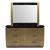 Allure Square Wood Veneer Mirror