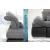 Alpine Fabric L-Shaped Sectional Sofa with Sleeper & Storage