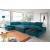 Alpine Leather/Microfiber U-Shaped Sectional Sofa w/Sleeper & Storage