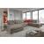 Alpine Leather/Microfiber U-Shaped Sectional Sofa w/Sleeper & Storage
